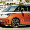 ギリシャ・アスティパレア島でEVによるライドシェアリングサービスに使用されるフォルクスワーゲン ID.Buzz