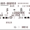 切符は在来線と新幹線が一体となる。