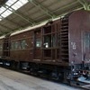 JR西日本網干総合車両所宮原支所に配置されているオヤ31 31。元1等展望車マイテ49 2と並ぶJR西日本保有の旧型客車だ。