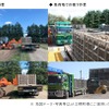 農作物の集荷配送作業するトラックとタイヤショベル