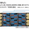 新トレッドパタン採用により、氷雪性能、摩耗ライフ、耐偏摩耗性を高次元でバランス
