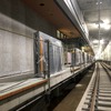 新横浜駅の工事状況。