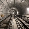 新横浜～新綱島間にある新横浜トンネルの工事状況。