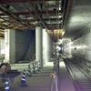 東急としてはおよそ20年ぶりの新駅となる新綱島駅の工事状況。
