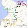 長万部～小樽間の区間別転換バスルート検討案。転換バス路線にはバスロケーションシステムの導入や交通系ICカードの活用も視野に入れており、鉄道時代よりも利便性が高い取組を検討するという。