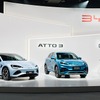 日本市場に投入する3モデル、左からSEAL、ATTO 3、DOLPHIN