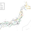2019年度におけるJR線の輸送密度実績。北海道では東部と北部がほぼ1000人未満だが、JR北海道の綿貫泰之社長は、宗谷本線や石北本線などの黄色線区について、廃止を念頭にしていないと発言しているという。