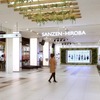 旧3000系が展示されている「SANZEN-HIROBA」。