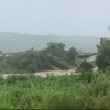 倒壊した磐越西線喜多方～山都間の濁川橋梁。