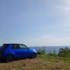 ホンダe アドバンス。鹿児島・長島から東シナ海を望む。