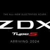 アキュラ初のEV『ZDX』のロゴ。スポーティな「タイプS」も設定