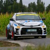 世界ラリー選手権（WRC）第9戦（ベルギー）でデモ走行した水素エンジン車「GRヤリス」