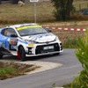 世界ラリー選手権（WRC）第9戦（ベルギー）でデモ走行した水素エンジン車「GRヤリス」