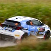 世界ラリー選手権（WRC）第9戦（ベルギー）でデモ走行した水素エンジン車「GRヤリス」