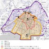 「広島シティパスワイド」の利用エリア。