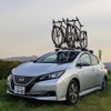 サイクルラックを搭載したEV貸し出しサービスのイメージ
