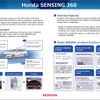 「Honda SENSING 360」は1カメラと四隅においた4つのセンサーによって全周囲を対象にセンシングする