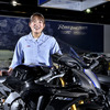 ヤマハ発動機でテストライダーを務める、元レーサーの中山愛理さん