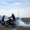 ハーレーだけで競うドラッグレース「V.D.A.」(V-Twin Drag race Association)。