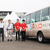 SIP 自動運転 実証実験プロジェクトに参画する埼玉工業大学の自動運転AIバス（日野リエッセ）