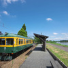 体験乗車に使われるモハ11。かぼちゃ電車保存会の手により2019～2021年にヘッドライトやテールライト、車内灯が点灯するように改修された。