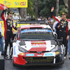 スペイン戦優勝の#1 オジェ組（GR Yaris Rally1 HYBRID）。右がオジェで、左がコ・ドライバーのB.ヴェイラス。