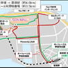 埼玉工業大学の自動運転バス（日野レインボーIIベース）の運行ルート