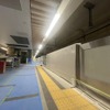 櫛田神社前駅のホーム建設状況。