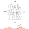 漏出個所の平面図と断面図。