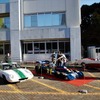 特別展示のロータス 47GT(左）とタイレルP34レプリカ(右)