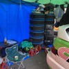 編集部モガミの設営スペース