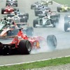 【F1ドイツGP リザルト】シューマッハのコースアウト・シーン---写真8点