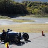 線踏み競技中のブガッティT37A。見事総合2位を獲得。