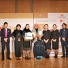 総合優勝を獲得した竹元夫妻