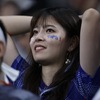 サッカーワールドカップ日本対クロアチア戦、日本の敗戦を悲しむファン