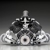 ターボチャージャー、前後の補機類やエキゾーストなど、質感やディテールにこだわったホンダRA168E