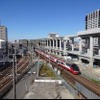 高架化工事が進む知立駅付近。