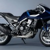 ホンダ HAWK11 パール ホークスアイ ブルー×ベータ シルバーメタリック