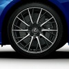 鍛造アルミホイール（BBS製・切削光輝＋マットブラック塗装・スパイラル10本スポーク）