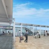加木屋中ノ池駅・北口駅前広場のイメージ。北口は公立西知多総合病院の最寄りとなる。