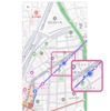 地図上に現在位置