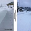 12月24日、宗谷本線音威子府駅構内の積雪状況。