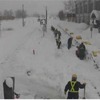 12月26日、石北本線生田原駅の除雪作業。