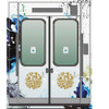 車内にも施されるラッピング。