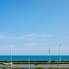 湖西市の国道1号から見る遠州灘