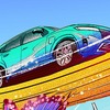 ホンダ・プロローグが表現されるホンダの「Forever Determined」をテーマにした米「ローズパレード」のフロートのスケッチ