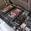 スペース効率を考慮したレイアウトで、使用しているユニットもC3のラゲッジルームにピタリとマッチしたサイズ。