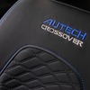 AUTECH CROSSOVER専用ブラックレザレットシート【ブルーステッチ】