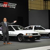 AE86 カローラレビンのEVと、水素エンジンのスプリンタートレノを発表する豊田章男社長