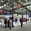 2022年末から開催された広州モーターショーでのテスラのブース全景